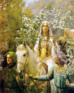John_Collier_-_Queen_Guinevere's_Maying